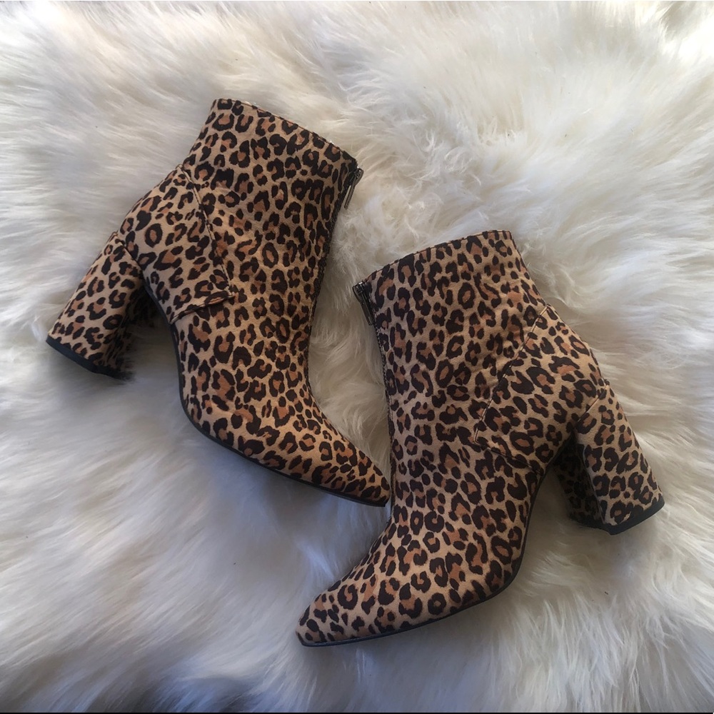 Boohoo Leopard Booties